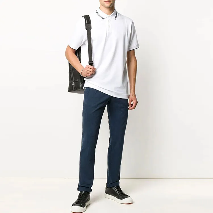 Zzegna Polo Shirts Men White-2