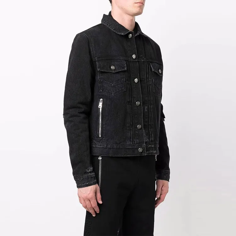 BALMAIN Denim Jacket Men's Black-1