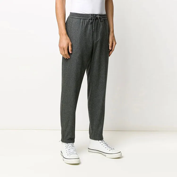 Moncler Knitted Sweatpants Men Gray-1