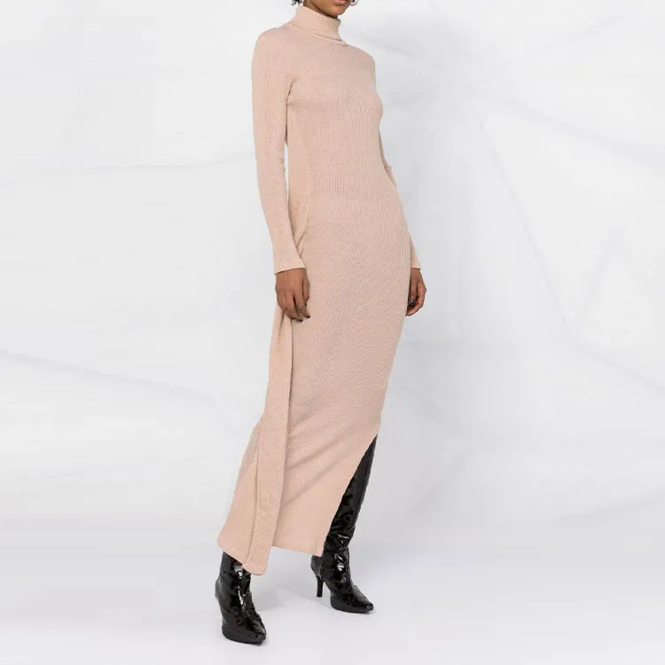 MM6 Maison Margiela FW21 Long Sleeved Dresses Women's Brown-3