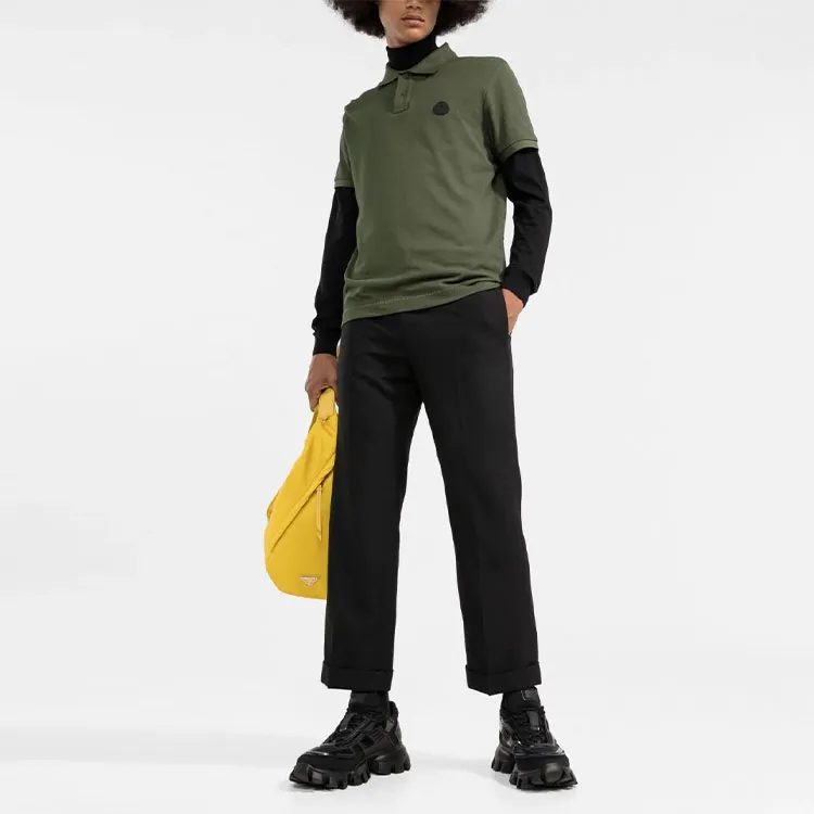 Moncler Polo Shirts Men Green-1