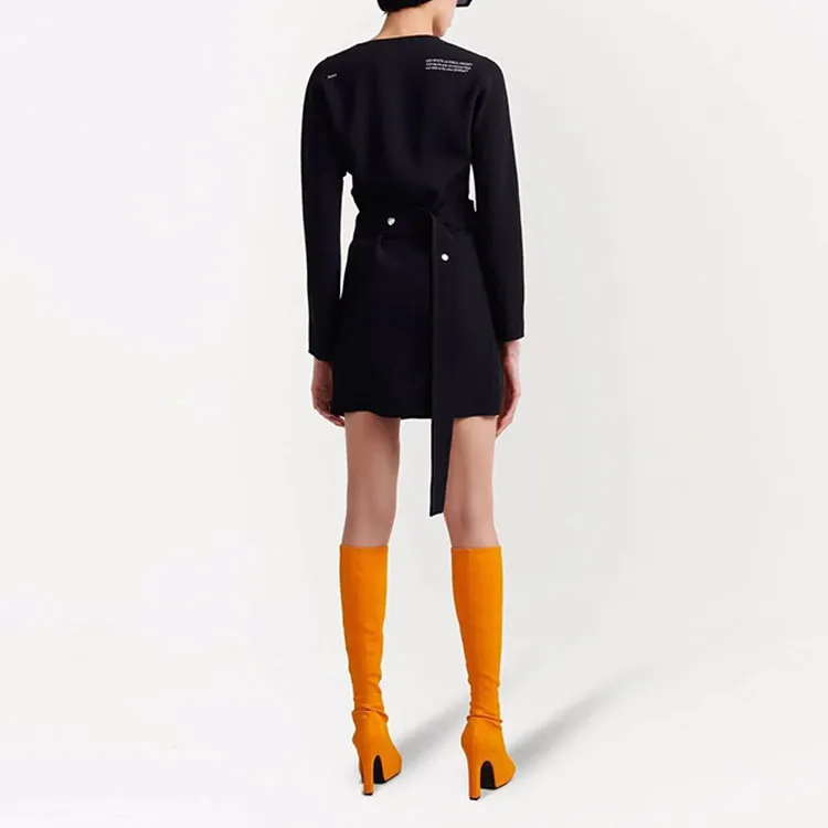 OFF-WHITE FW21 Long-Sleeved Dresses Women's Black-2