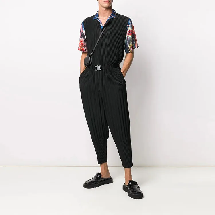 Homme Plissé Issey Miyake Jumpsuits Men Black-1