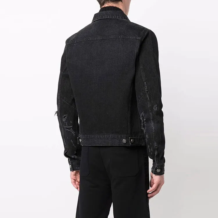 BALMAIN Denim Jacket Men's Black-3