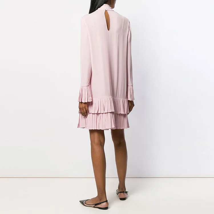 Valentino Long-Sleeved Dresses Women's Pink-2