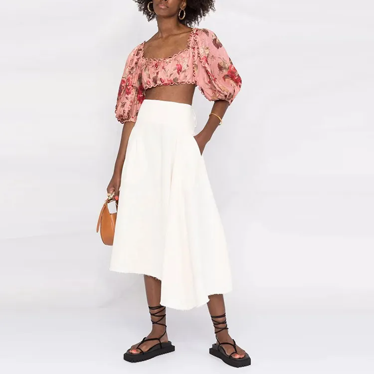 Zimmermann Crop Tops Women's Pink-1