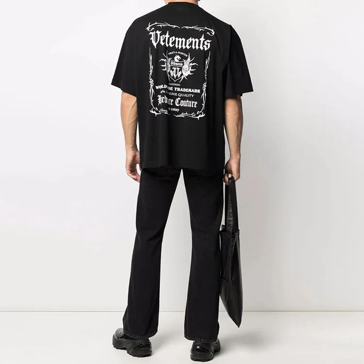 Vetements Black Label Logo T Shirt-1