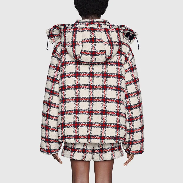 GUCCI Tweed Check print Jacket-3