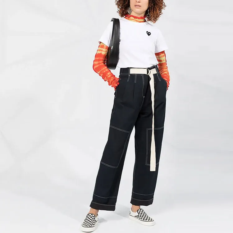 CDG Play T Shirts Women's White-1