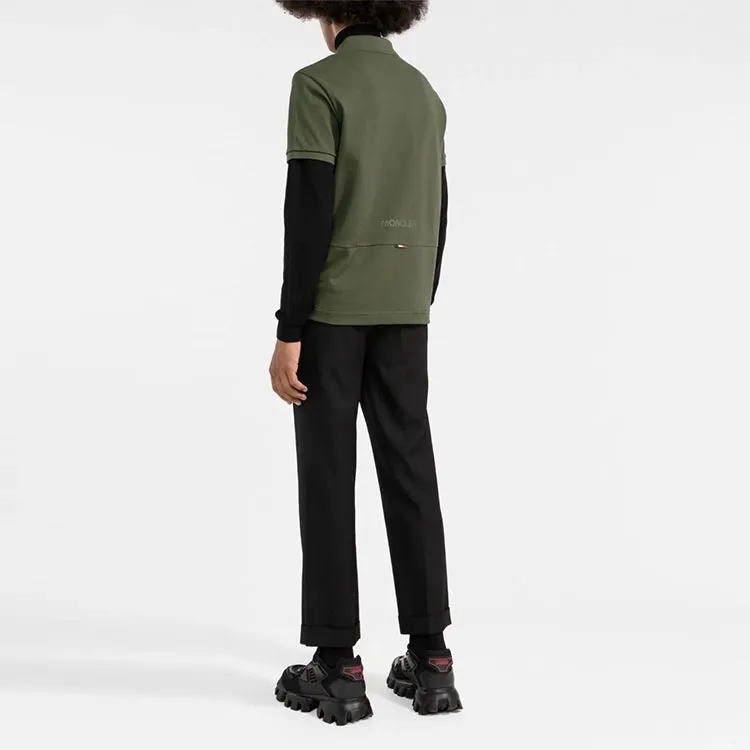 Moncler Polo Shirts Men Green-2