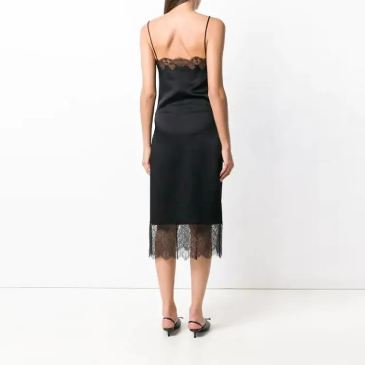 Valentino Slip Dresses Women's Black-1