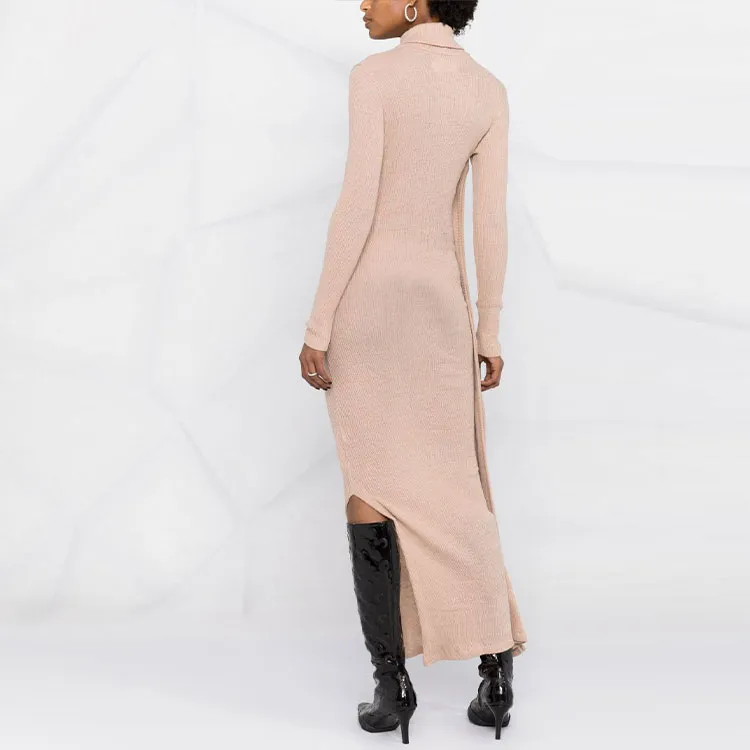 MM6 Maison Margiela FW21 Long Sleeved Dresses Women's Brown-2