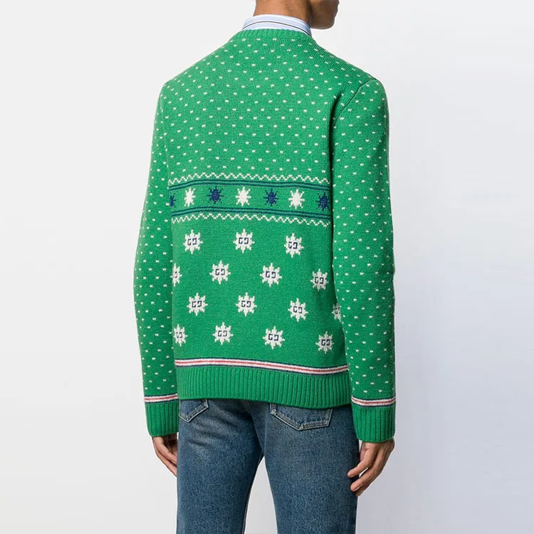GUCCI Tiger Jacquard Wool Blend Sweater-3
