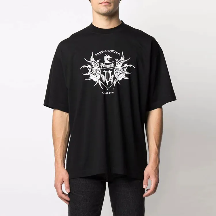 Vetements Black Label Logo T Shirt-2