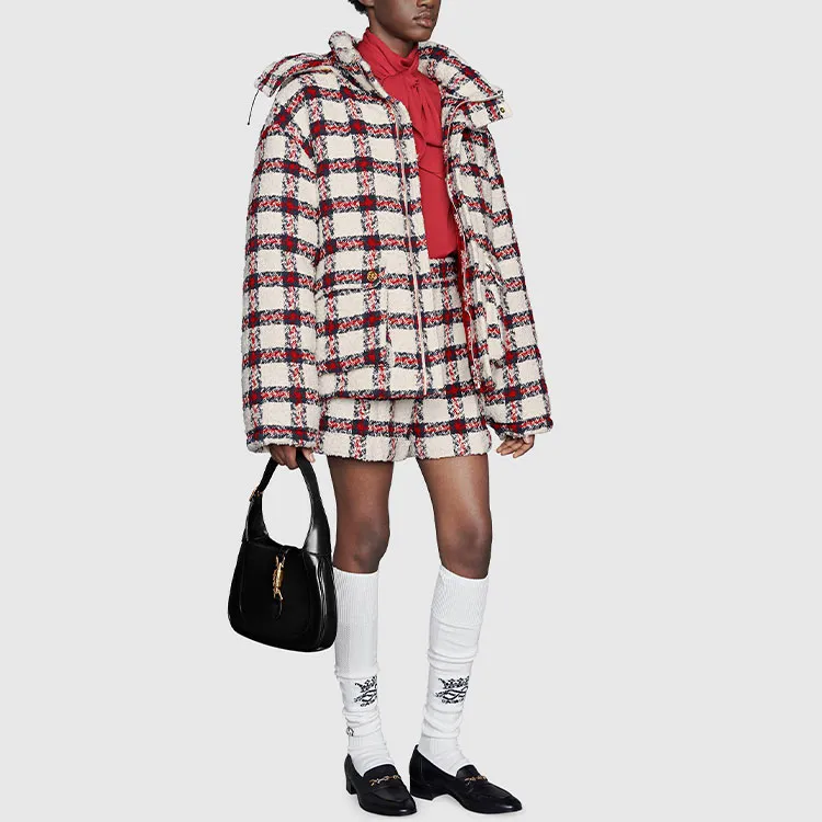 GUCCI Tweed Check print Jacket-2
