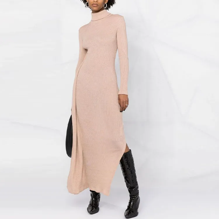 MM6 Maison Margiela FW21 Long Sleeved Dresses Women's Brown-1