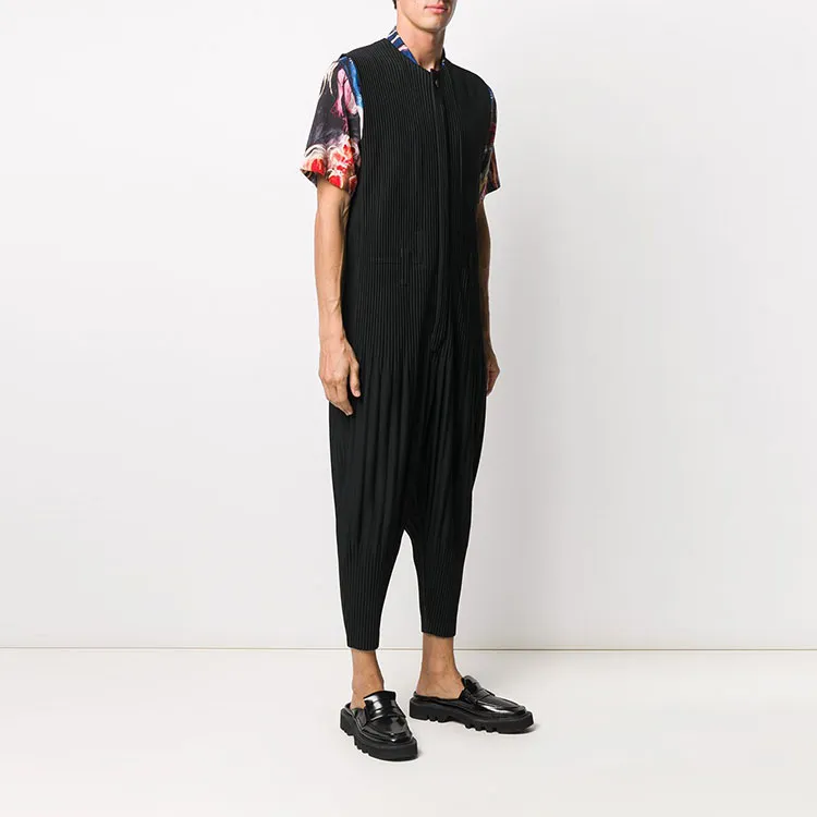 Homme Plissé Issey Miyake Jumpsuits Men Black-3