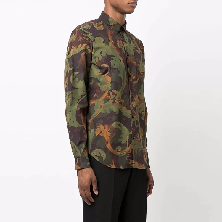 VERSACE Shirts Men Green-3