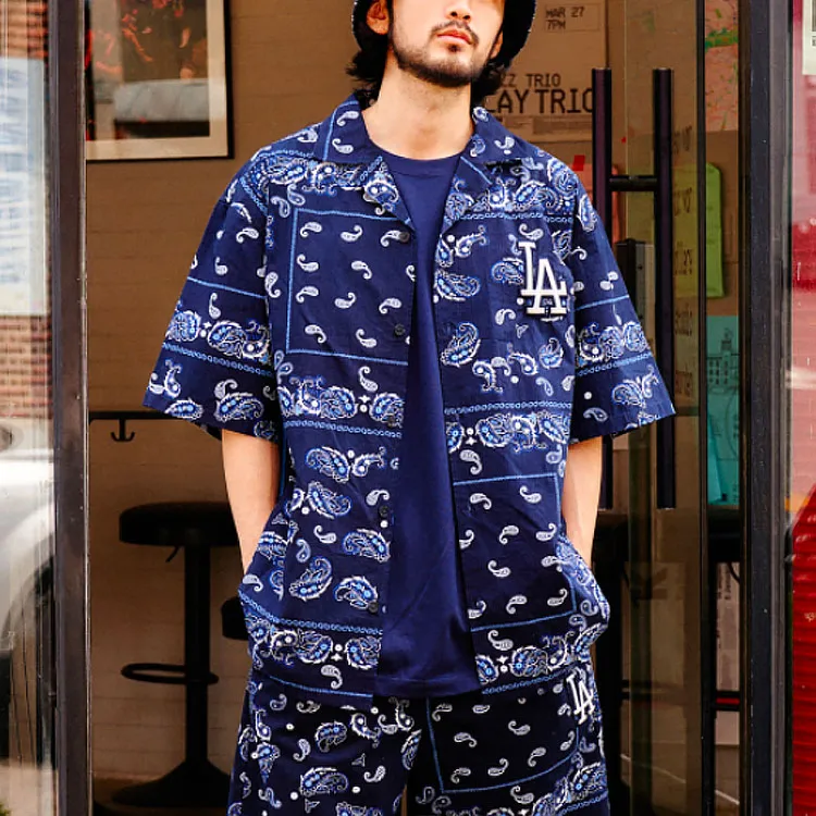 MLB Los Angeles Dodgers Shirt Unisex Navy Blue-2