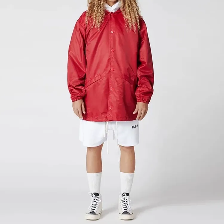 Fear Of God Essentials Graphic Hooded Coach Jacket-2