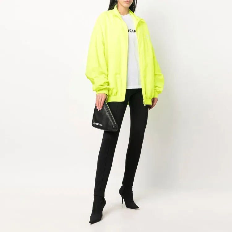 Balenciaga Jackets Coats Regular Fit Women's Yellow-4