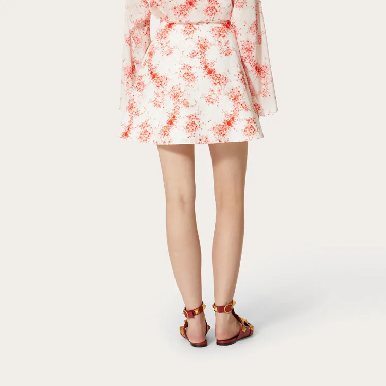 Valentino SS21 Casual Short Skirts Women's Red-2