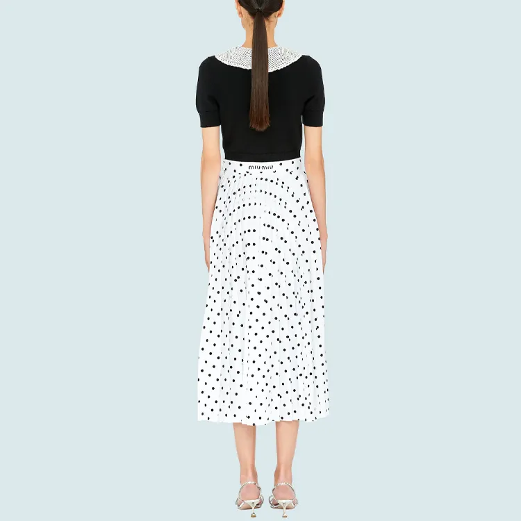 MIU MIU Casual Long Skirts Women's White-1