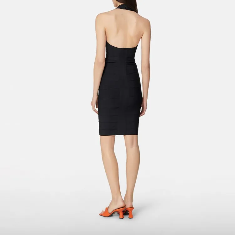 VERSACE Sleeveless Dresses Women's Black-2