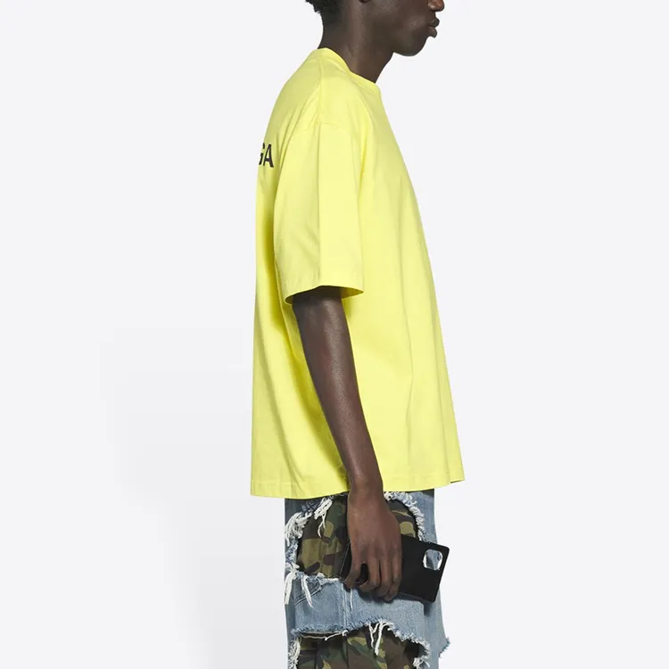 Balenciaga Medium Fit Vintage Logo Print T Shirt-3