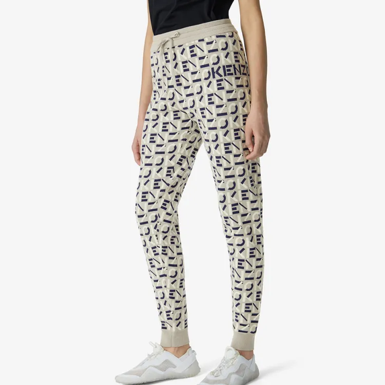 KENZO Knitted Sweatpants Women's Gray-2