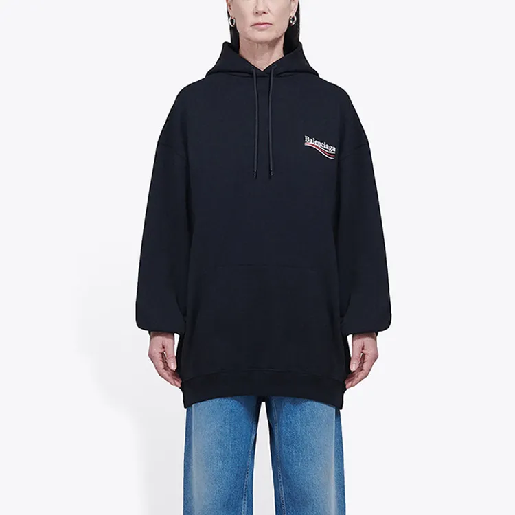 Balenciaga Print Hoodie 'Black'-2