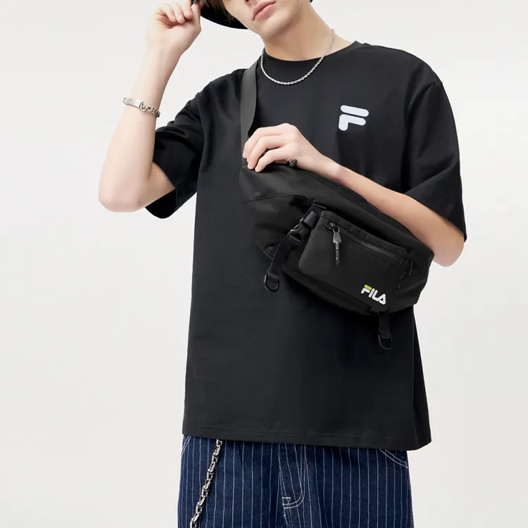 FILA FUSION Sports Life Collection T Shirt Unisex Black-4