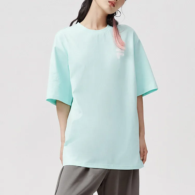FILA FUSION T Shirt Unisex Ice Pink Green-2
