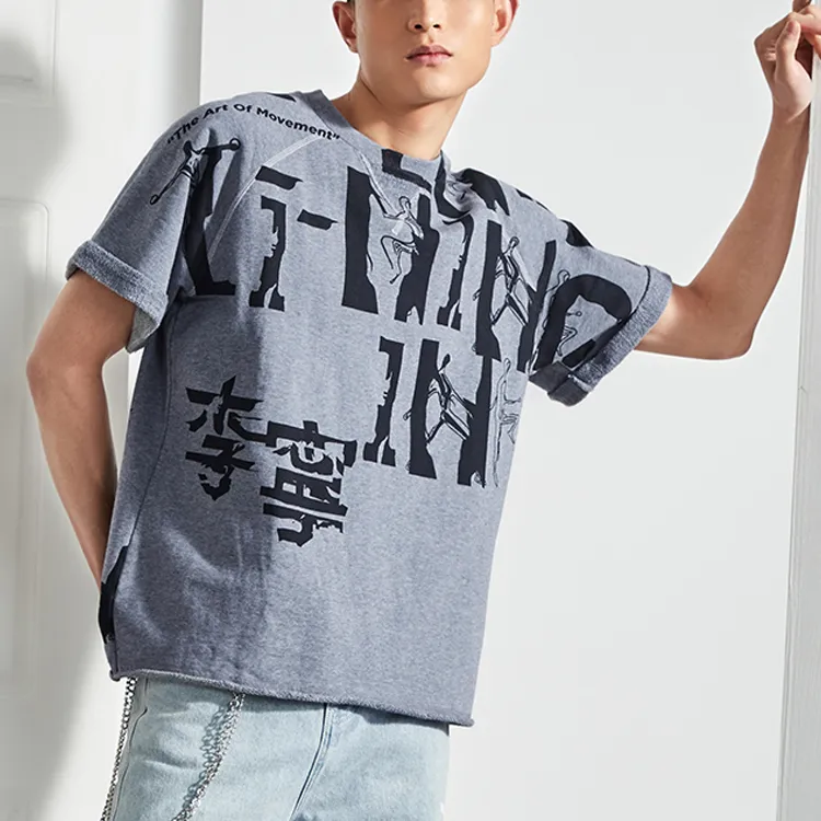 LiNing Sports Basketball Collection T Shirt Men's Heather Gray-2