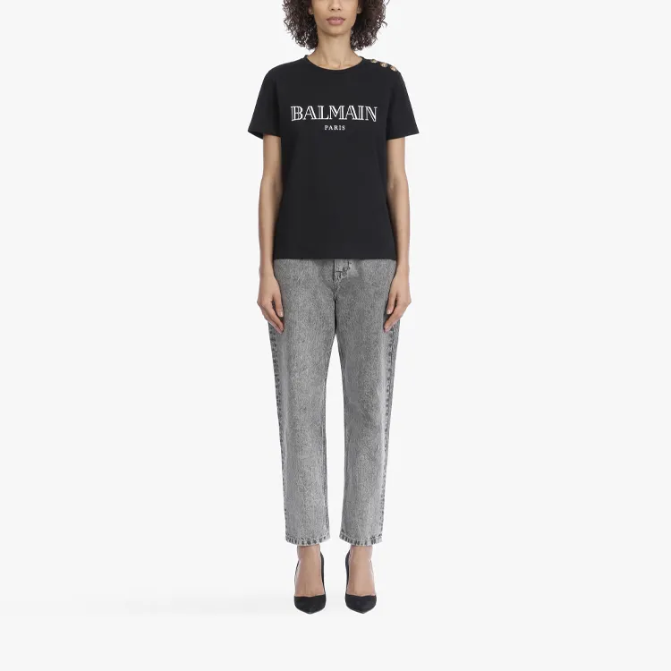 BALMAIN T Shirts Women's Black-1