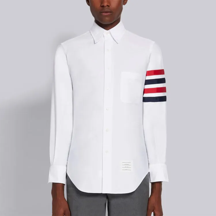 THOM BROWNE 4 Bar Stripe Shirt-3