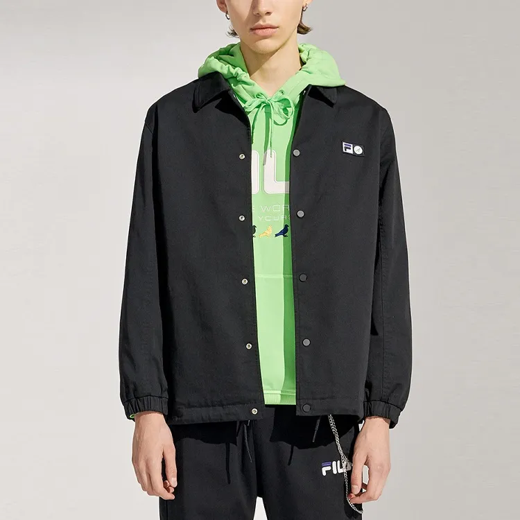 Staple X FILA FUSION Jackets Men Black-2