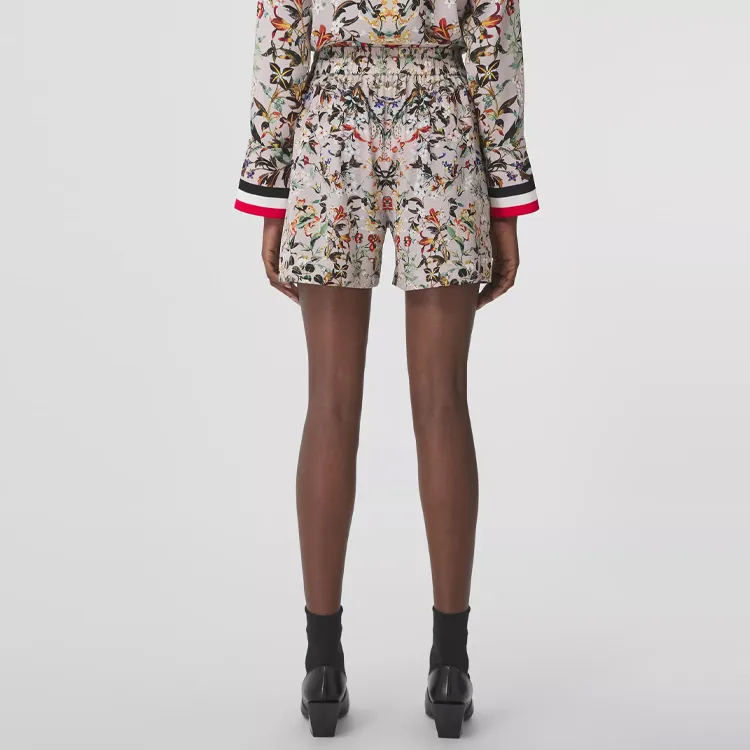 Burberry Tawney Floral Print Shorts 'Beige'-2