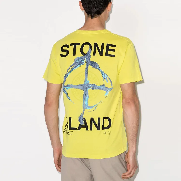 STONE ISLAND SS21 T Shirt Men's Yellow-3