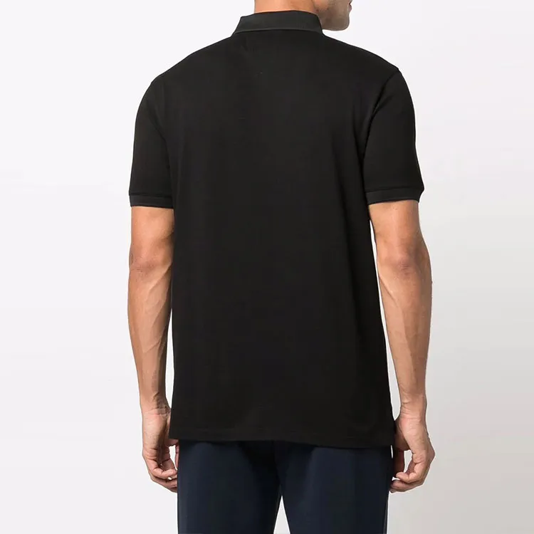 EMPORIO ARMANI Mercerised Piqué Polo Shirt With Micro Eagle-3