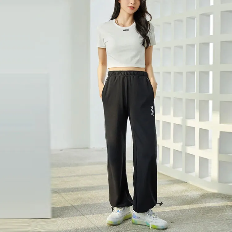 LINING Sports Fashion Collection Knitted Sweatpants Women's Black-2