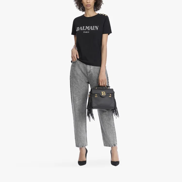 BALMAIN T Shirts Women's Black-2