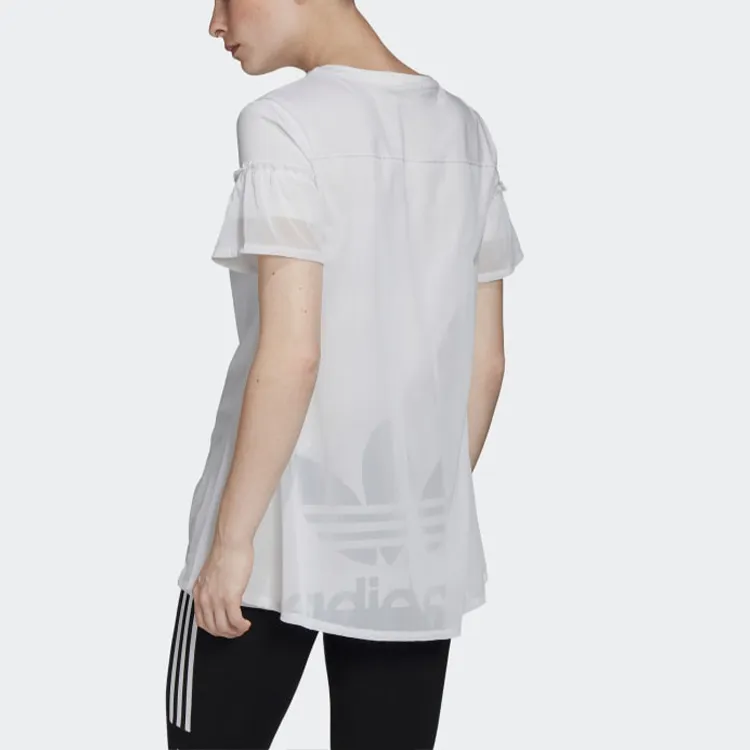 Adidas Originals Tulle T Shirts Women's White-3