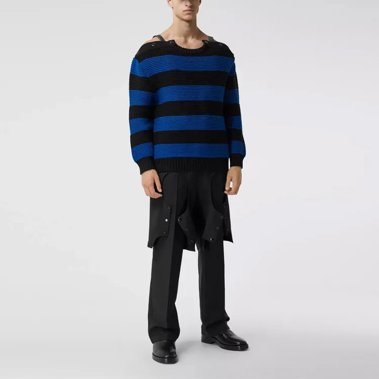 Burberry Mohair Pleat Front Trousers-2