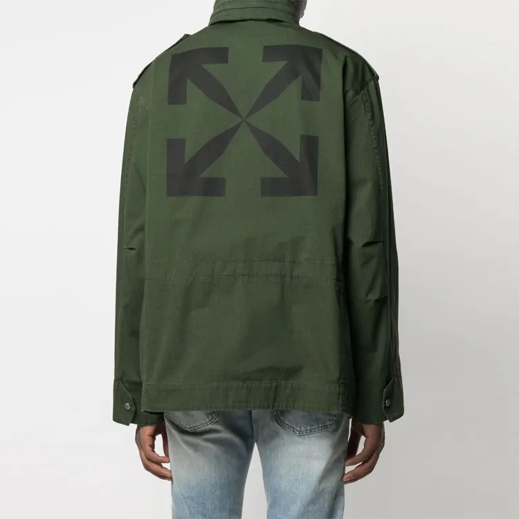 OFF WHITE Arrows motif Hooded Jacket-4