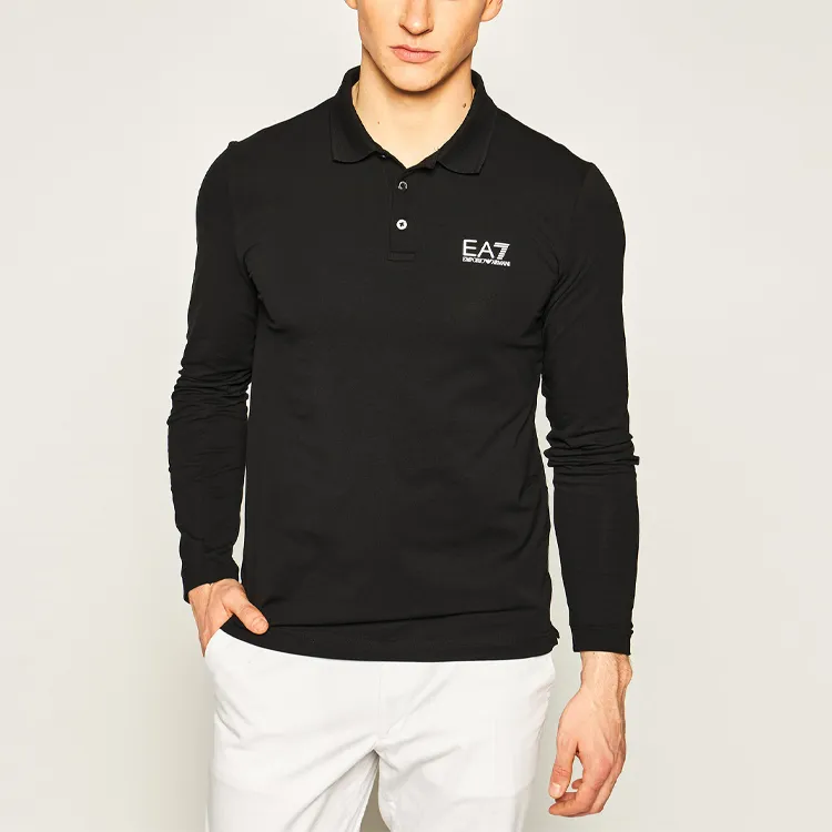 EMPORIO ARMANI EA7 Polo Shirt Men's Black-3
