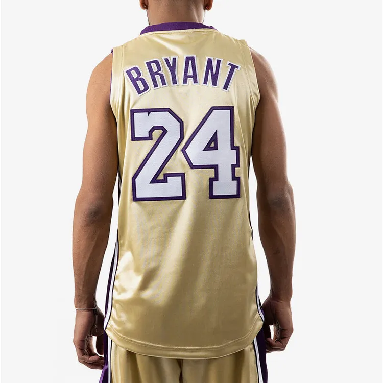 Mitchell & Ness Basketball Jersey Men's Gold-4