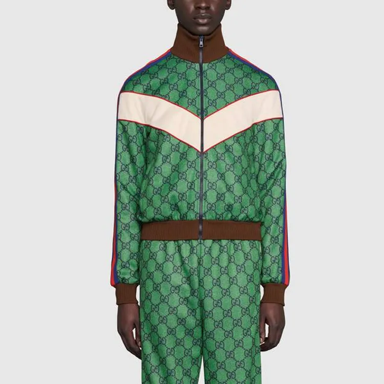 GUCCI Gg Jersey Zip Jacket With Web-2