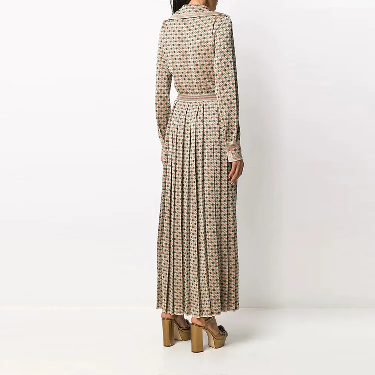 GUCCI Long-Sleeved Dresses Women's Brown-2