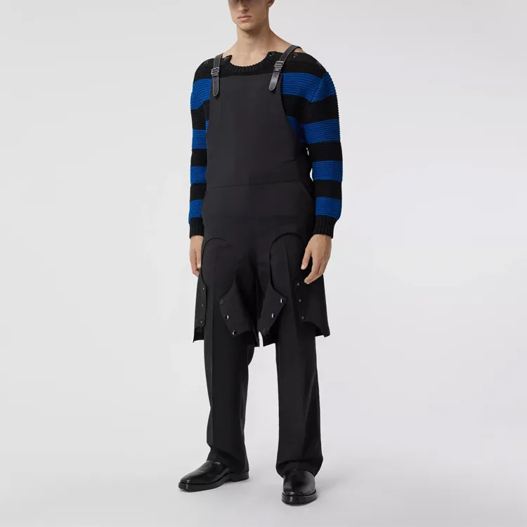 Burberry Mohair Pleat Front Trousers-3